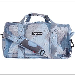 Supreme Big Duffle Bag Blue Chocolate Chip Camo
